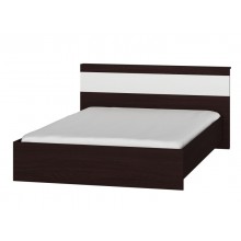 Ліжко двоспальне Еверест Соната-1400 венге + білий