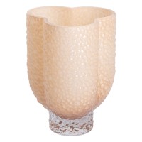 Ваза декоративна скляна Flower Season Elisey 25 см Бежевий (HP-10-30)