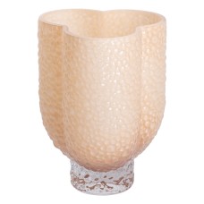 Ваза декоративна скляна Flower Season Elisey 25 см Бежевий (HP-10-30)