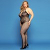 Сітчастий бодістокінг JSY «Відверта Мадлен» Plus Size, Black, імітація боді, мереживо, доступ в інтернет супермаркеті PbayMarket!