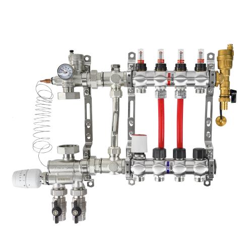 Колектор із витратомірами Raftec 1'x4 RC03-04 в інтернет супермаркеті PbayMarket!