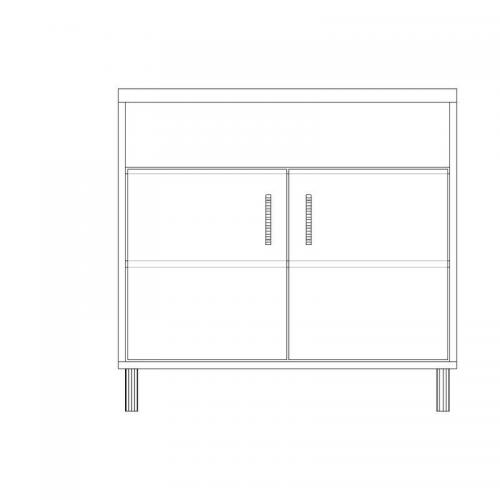 Тумба офісна Тиса Мебель ТМ-131 2 Сонома 76x60x40 см Тумба офісна Тиса Мебель ТМ-131 2 Сонома 76x60x40 см