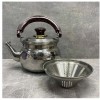 Чайник кухонний зі свистком та заварником A-PLUS WK-9028 1,8 л Steel