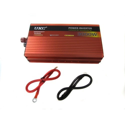 Перетворювач авто інвертор UKC 12V-220V AR 3000W з функцією плавного пуску (005311)