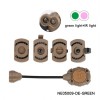Тактичний сигнальний ліхтар для шолома Wadsn NE-05009-BK-green Mpls Койот