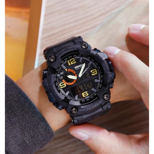 Годинник наручний Skmei 1520 Black 1520BK (17152-hbr) Годинник наручний Skmei 1520 Black 1520BK (17152-hbr)