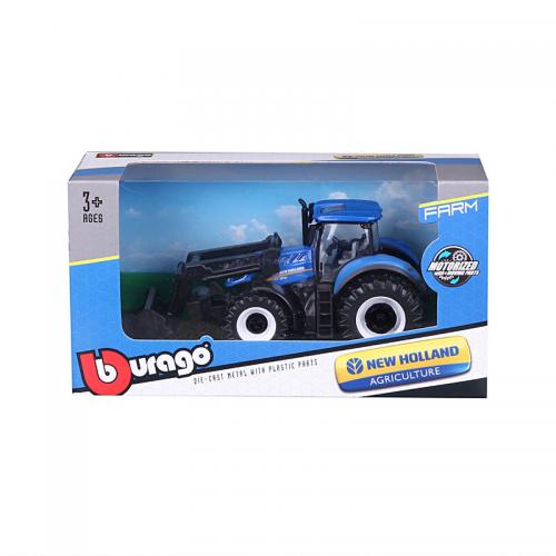 Іграшковий трактор з навантажувачем у наборі Bburago 1:32 Чорно-синій (KD113913) Іграшковий трактор з навантажувачем у наборі Bburago 1:32 Чорно-синій (KD113913)