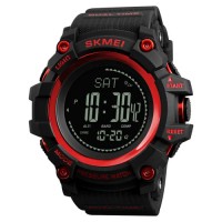 Годинник чоловічий Skmei 1358 processor Чорно-червоний (2589053030)
