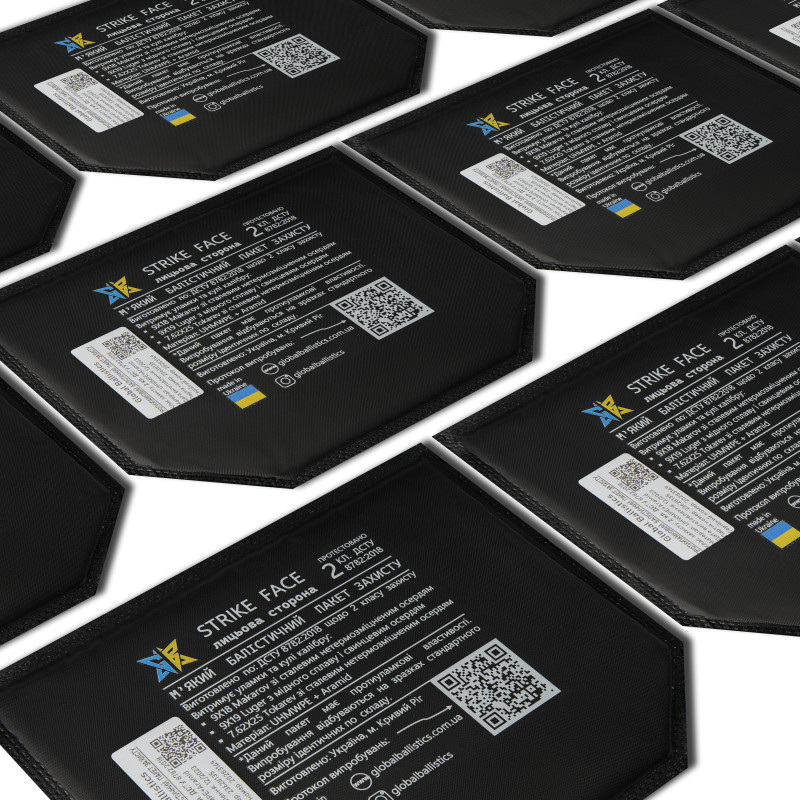 Пакет балістичний для захисту паху No Brand UHWMPE 2 клас 16x20 см Чорний (2356684359)