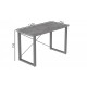 Письмовий стіл Ferrum-decor Драйв 750x1200x700 Сірий метал ДСП Бетон 32 мм (DRA224)