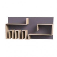 Полиця навісна Тиса Мебель Модуль 134 Сонома 600x236x1300 мм