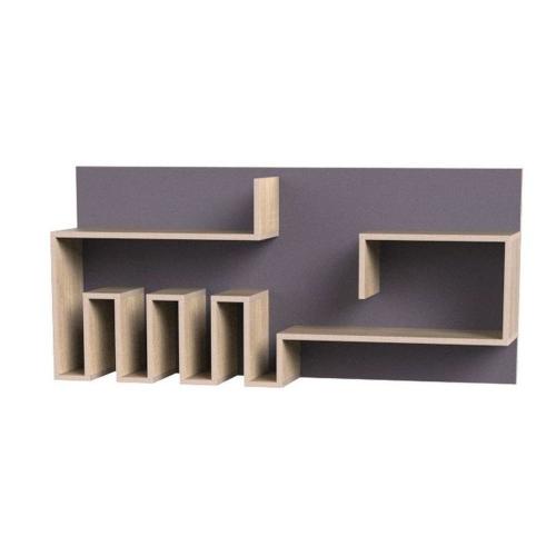 Полиця навісна Тиса Мебель Модуль 134 Сонома 600x236x1300 мм