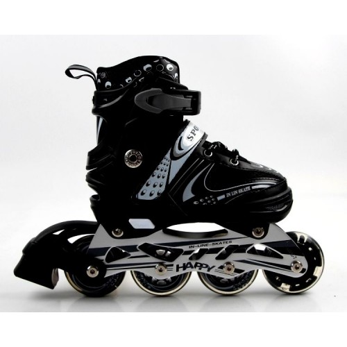 Роликові ковзани Happy 38-42 Black (153316501-L) Роликові ковзани Happy 38-42 Black (153316501-L)