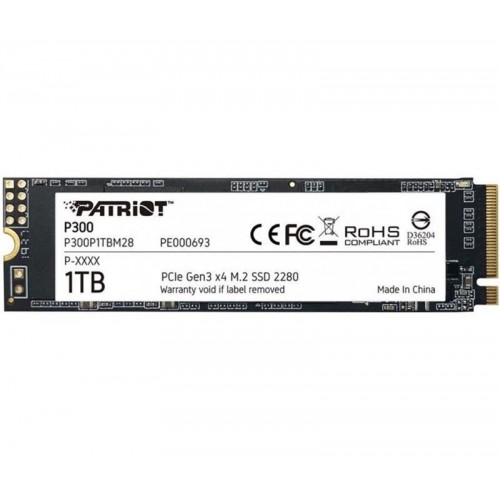 Накопичувач SSD 1TB Patriot P300 M.2 2280 PCIe NVMe 3.0 x4 TLC (P300P1TBM28) в інтернет супермаркеті PbayMarket!