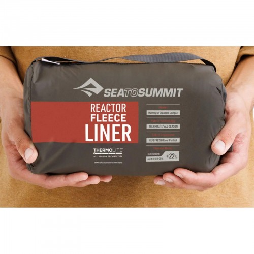Вкладиш у спальник Sea To Summit Reactor Fleece Liner Mum Compact Помаранчевий (1033-STS ASL031031-191902)