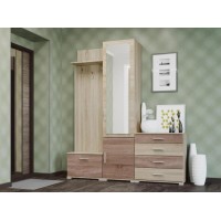 Передпокій Бриз ТО-4 + вішалка К-5 + дзеркало Еверест сонома + трюфель Передпокій Бриз ТО-4 + вішалка К-5 + дзеркало Еверест сонома + трюфель