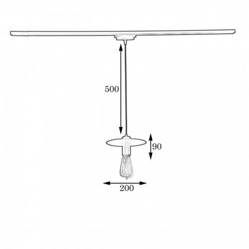 Підвісний світильник на шинопровід MSK Electric Disk NT 2009