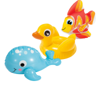 Надувний набір іграшок 3 в 1 Intex 59590-3 «Звірятка» (Тедді, Дакотта, Вейн)