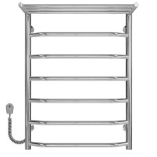 Рушникосушарка електрична Трапеція з полицею П7 500х700 Deffi Хром EF16 (C.TP.60.50.5.E.C.L.5)