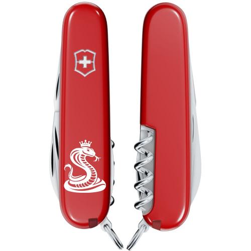 Складаний ніж Victorinox Spartan Zodiac Кобра з короною 91 мм Різнокольоровий (1.3603_Z4330u) Складаний ніж Victorinox Spartan Zodiac Кобра з короною 91 мм Різнокольоровий (1.3603_Z4330u)