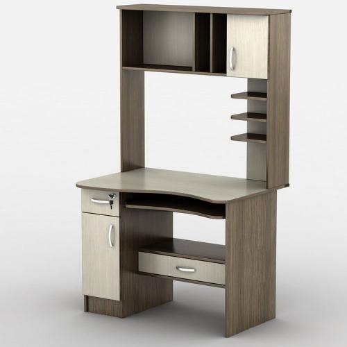 Стіл комп'ютерний Тиса Мебель СК-27 Венге Молочний 1710x700x1000 мм Стіл комп'ютерний Тиса Мебель СК-27 Венге Молочний 1710x700x1000 мм