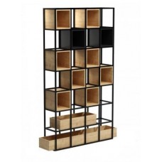 Стелаж для зберігання в стилі Loft NS-1710 2600x1860x350 мм Черный