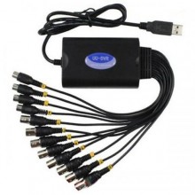 USB карта відеозахоплення, USB відеореєстратор на 8 камер UU-DVR 8 Чорний (100476)