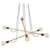 Люстра TK Lighting Helix Коричневий Чорний (TK4953)