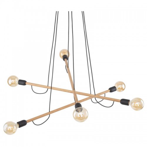 Люстра TK Lighting Helix Коричневий Чорний (TK4953)