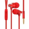 Дротові навушники з мікрофоном та чистим звуком Celebrat C8 3.5 mm 1.2 м Red