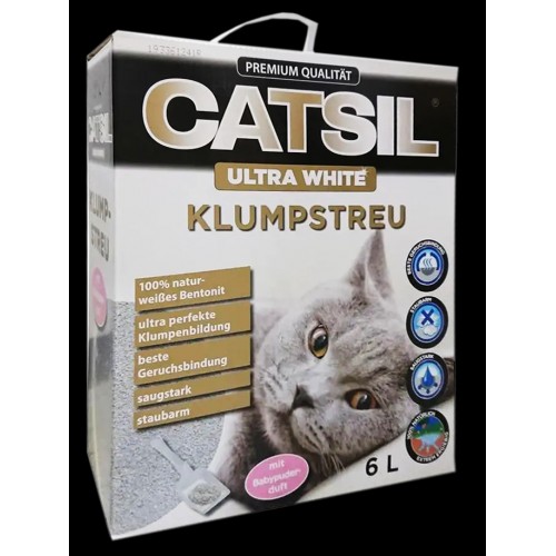 Наповнювач для кішок Agros Trading Ultra White бентонітовий із запахом дитячої присипки 6 л Наповнювач для кішок Agros Trading Ultra White бентонітовий із запахом дитячої присипки 6 л