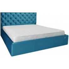 Ліжко Richman Ковентрі 140 х 200 см Missoni 016 З підйомним механізмом та нішею для білизни Блакитна