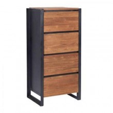 Комод у стилі Loft NS-260 1230x550x400 мм Черный