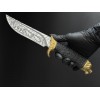 Ніж туристичний Gorillas BBQ 5043 27.5 см Чорний (KN1033)