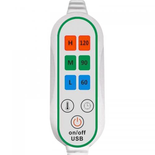 Електрична шаль плед з підігрівом Lesko Usb 140х80 см Black + White (10419-53793) Електрична шаль плед з підігрівом Lesko Usb 140х80 см Black + White (10419-53793)