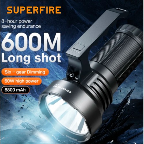 Ліхтар ручний SuperFire L20 5000 Lumen IP31 Чорний (2508077795) Ліхтар ручний SuperFire L20 5000 Lumen IP31 Чорний (2508077795)