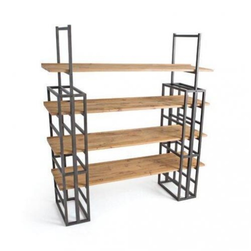Стелаж для зберігання в стилі Loft NS-1894 2530x1800x450 мм Черный