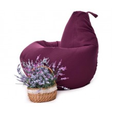 Крісло Мішок Груша Рогожка 120х85 Студія Комфорту Розмір Стандарт бузковий