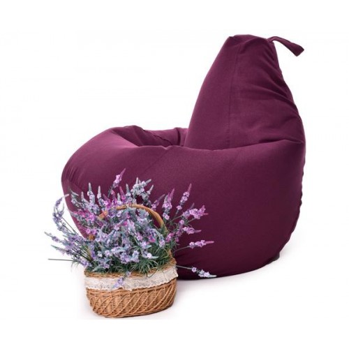 Крісло Мішок Груша Рогожка 120х85 Студія Комфорту Розмір Стандарт бузковий Крісло Мішок Груша Рогожка 120х85 Студія Комфорту Розмір Стандарт бузковий