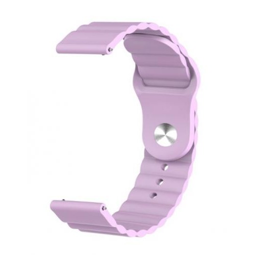 Ремінець BeWatch для Samsung Galaxy Watch 42 | 3 41 мм | Active | Active 2 силіконовий 20мм Wave Лавандовий (1010703) Ремінець BeWatch для Samsung Galaxy Watch 42 | 3 41 мм | Active | Active 2 силіконовий 20мм Wave Лавандовий (1010703)