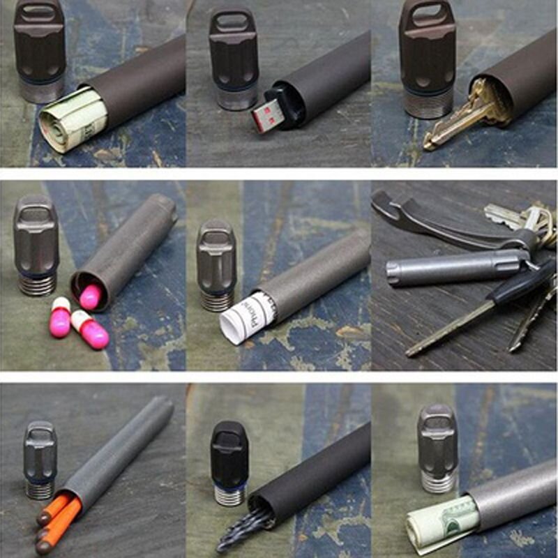 Тубус для зберігання речей водонепроникний з аерокосмічного алюмінію Gymtop SPB-3, сірий