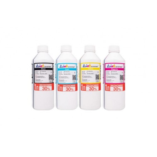 Набір чорнил INKSYSTEM для Epson Workforce WF-3520DWF 1000 мл 4 шт Набір чорнил INKSYSTEM для Epson Workforce WF-3520DWF 1000 мл 4 шт