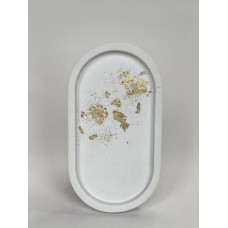 Гіпсова підставка No Brand Овал 18х10х2 см Різнобарвний (2425)