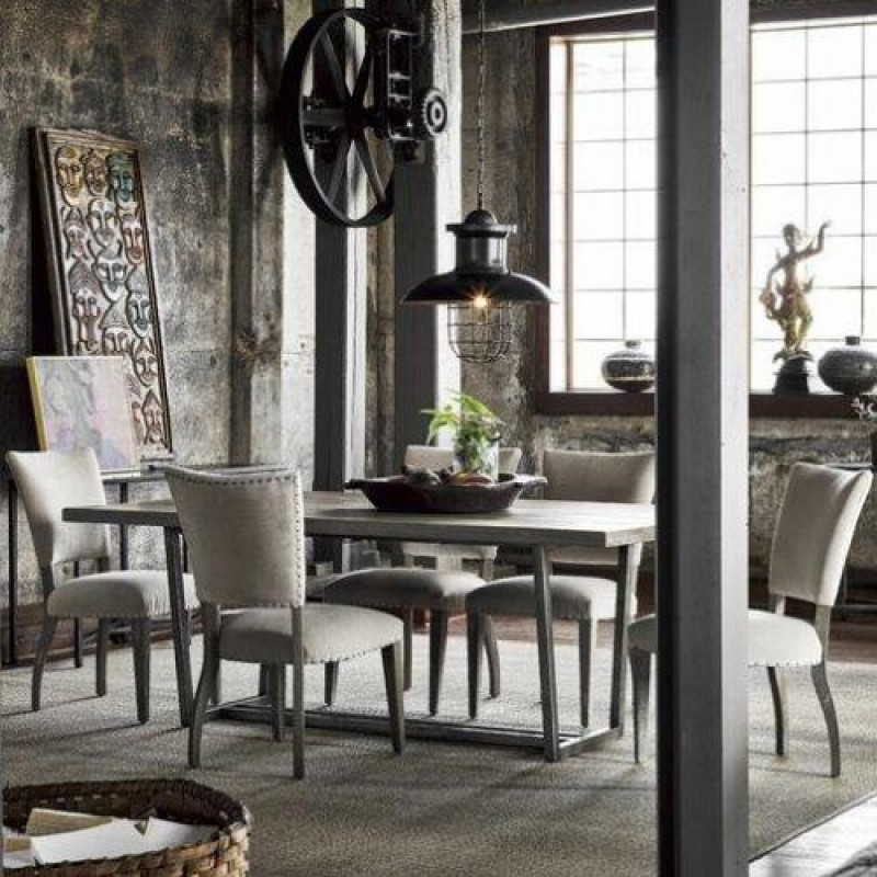 Обідній стіл у стилі Loft NS-1135 780x1600x800 мм Черный