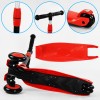 Самокат-велобіг триколісний Best Scooter колеса PU зі світлом 3 в 1 70 кг Red (104499)