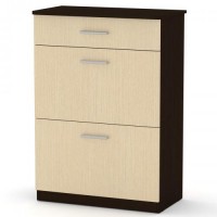 Тумба для взуття Компаніт ТО-3А Венге комбі (73х40х102 см) Тумба для взуття Компаніт ТО-3А Венге комбі (73х40х102 см)