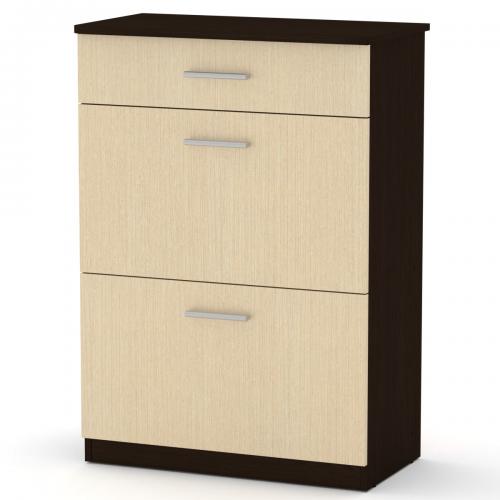 Тумба для взуття Компаніт ТО-3А Венге комбі (73х40х102 см) Тумба для взуття Компаніт ТО-3А Венге комбі (73х40х102 см)