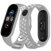 Ремінець Double Color Strap для Xiaomi Mi Band 5/6 Grey-White