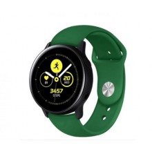 Ремінець BeWatch для Samsung Galaxy Watch 42 | 3 41mm | Active | Active 2 силіконовий 20мм Зелений (1010306)