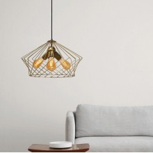 Люстра лофт підвісна MSK Electric Camelia NL 3329-3 BN бронза